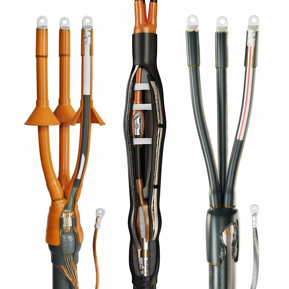 Муфта кабельная 3ПКНтп20-300-В с нак. НС-300-02